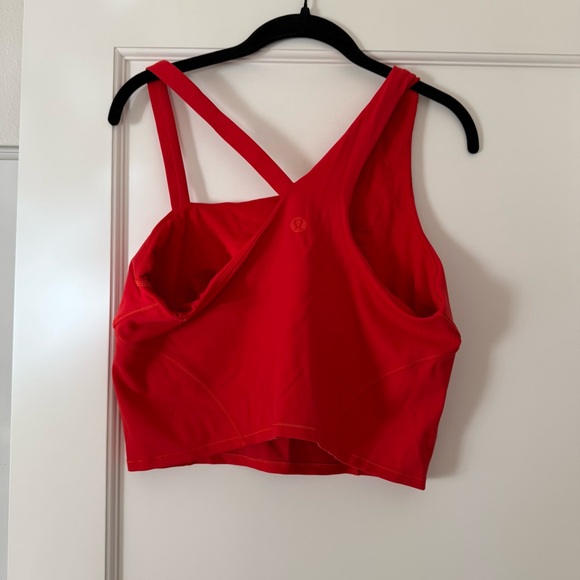 Lululemon asymmetric align tank - cherry red - Picture 3 of 4